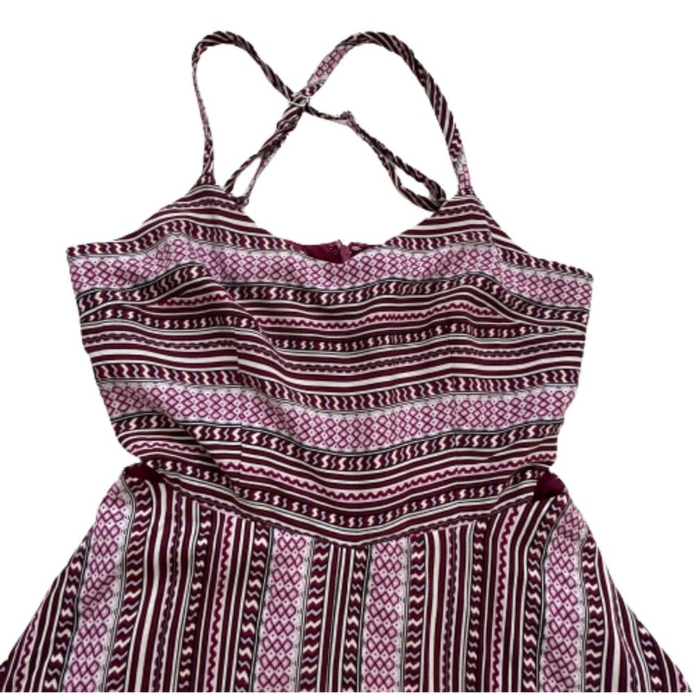 1. State Dress Pink Black Sleeveless Side Cutout Knee Length Fit Flare Dress XS - Picture 9 of 12